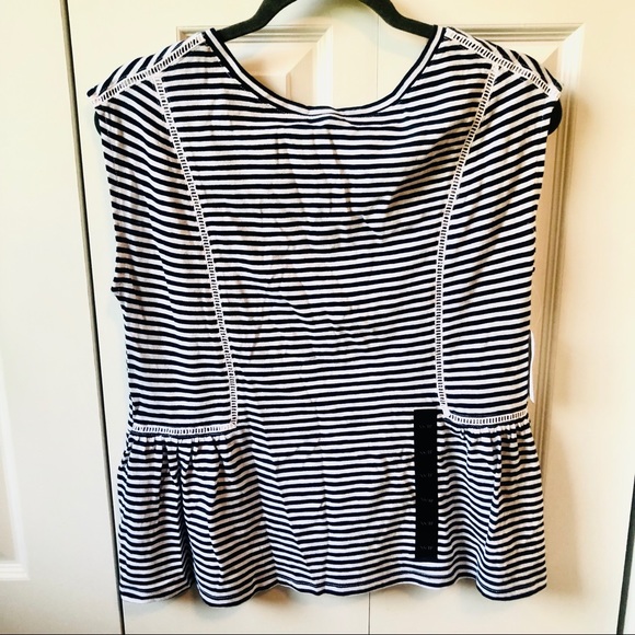 Banana Republic | Striped | Peplum Tom - Picture 2 of 4